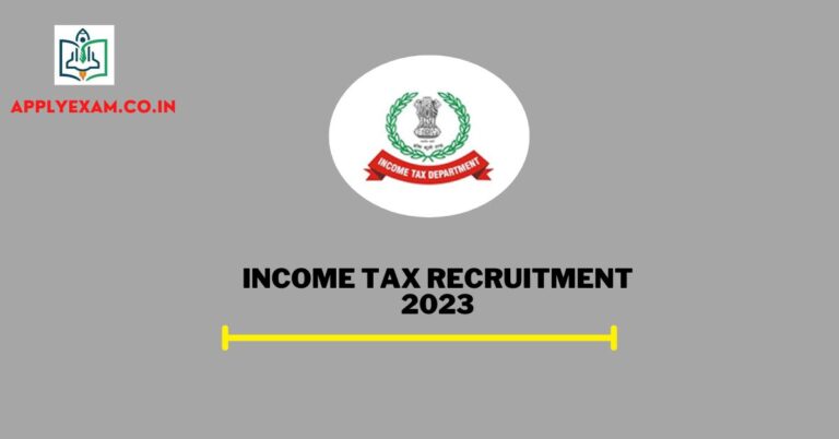 income-tax-recruitment-2023