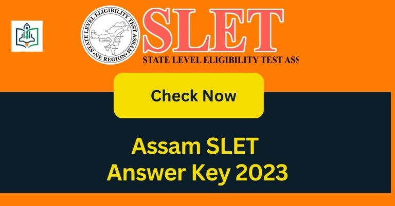 Assam SLET Answer Key 2023