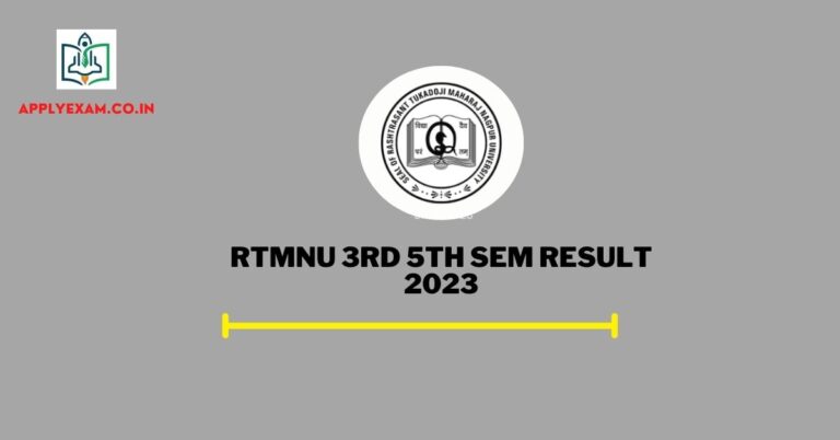 rtmnu-3rd-5th-sem-result-link-out