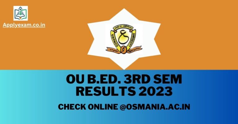 ou-b-ed-3rd-sem-results-check-online