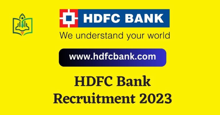 Hdfc Bank Recruitment 2023 Notification Pdf Apply Online For Various Vacancies Hdfcbank 5462