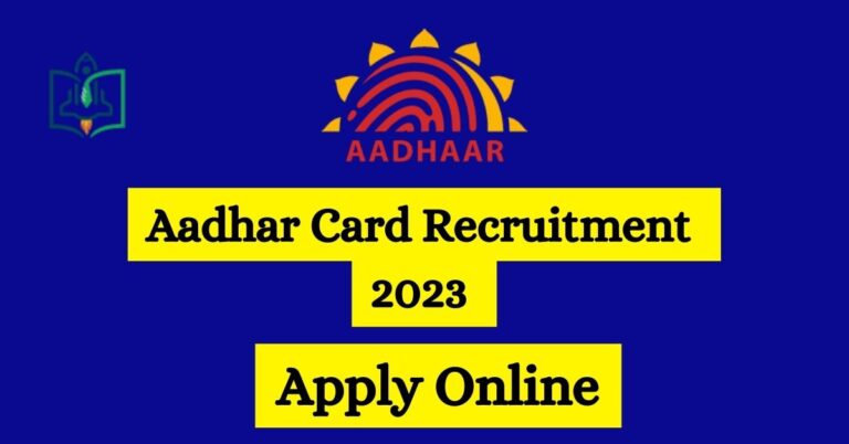 aadhar-card-recruitment-2023-apply-online-uidaigovin
