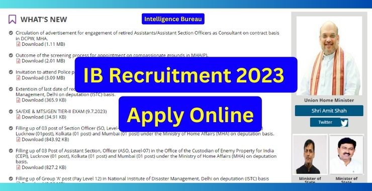 IB Recruitment 2023 Apply Online