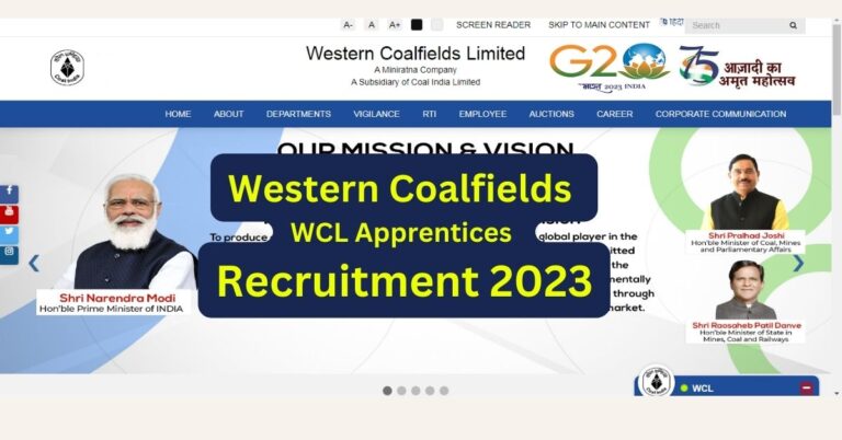 Western Coalfields WCL Apprentices Recruitment 2023